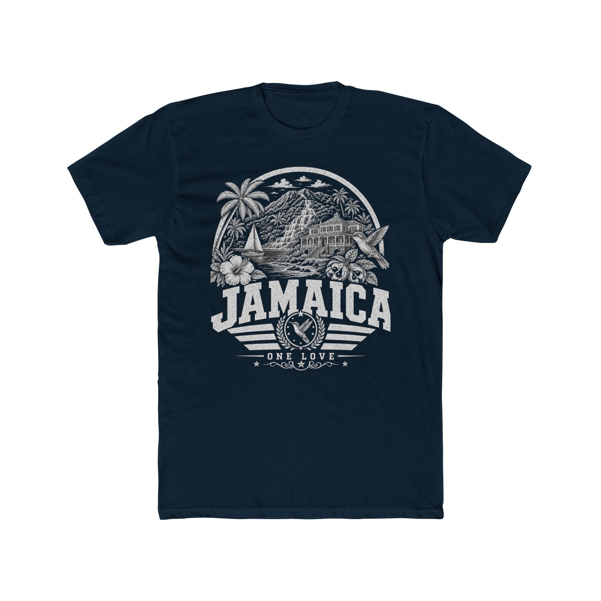 Jamaica vintage landmarks men's tee — iconic landmark design | Nameshi Destinations (view 12)