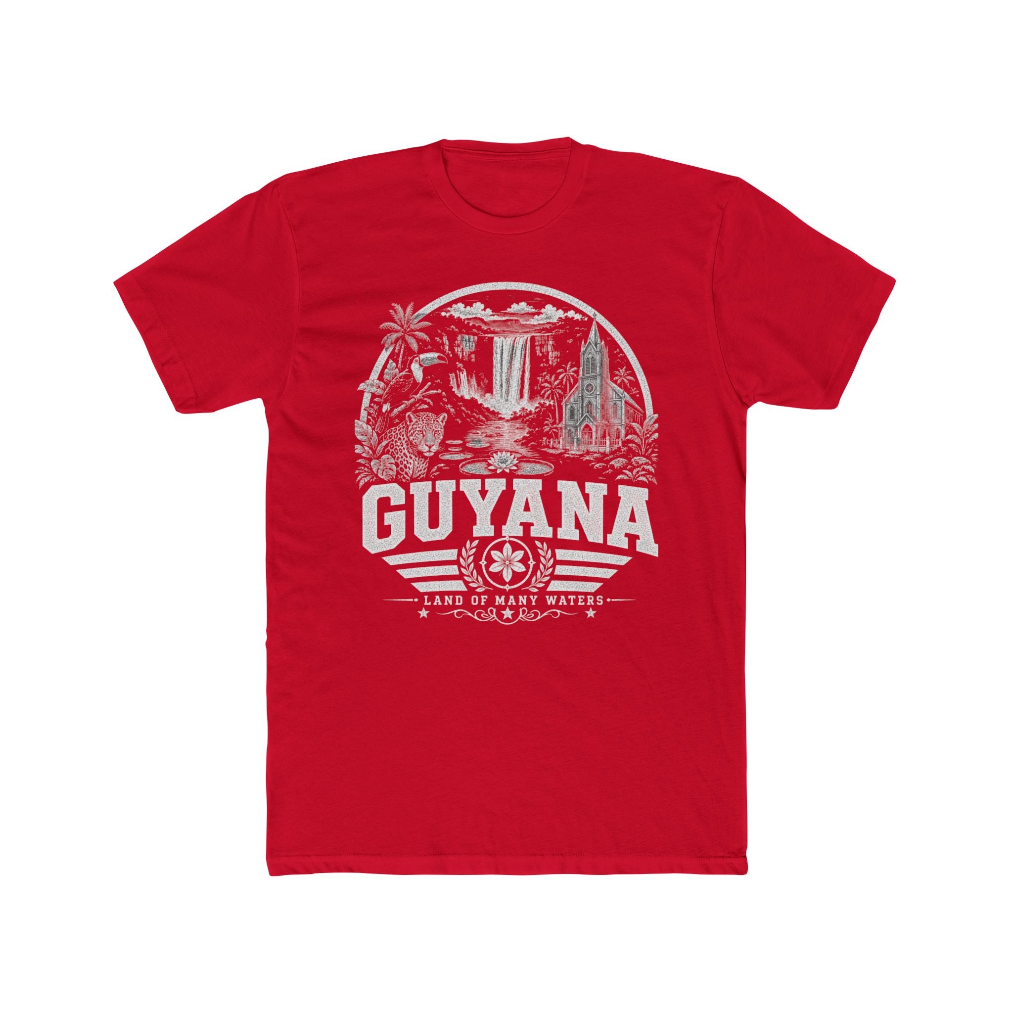Guyana vintage landmarks men's tee — iconic landmark design | Nameshi Destinations (view 15)