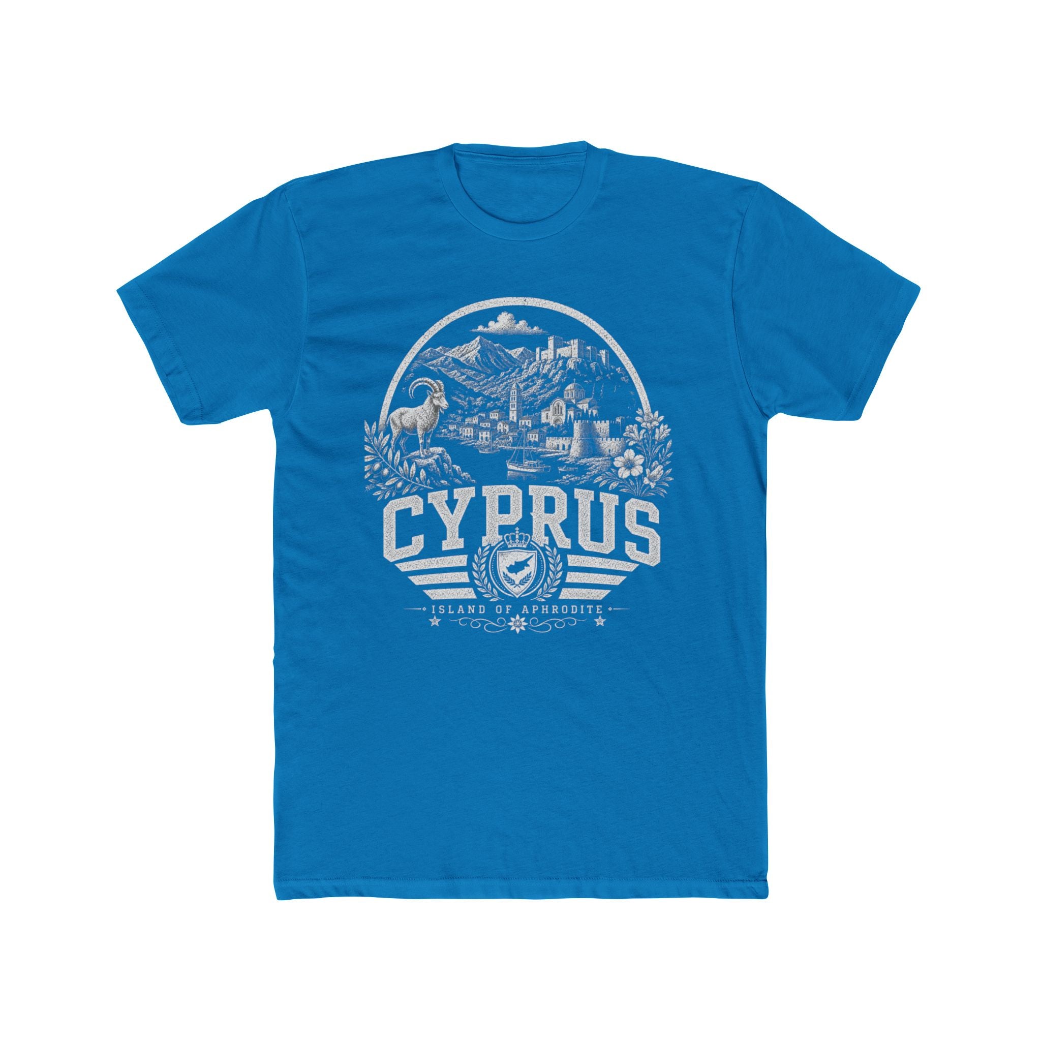 Cyprus vintage landmarks men's tee — iconic landmark design | Nameshi Destinations (view 9)