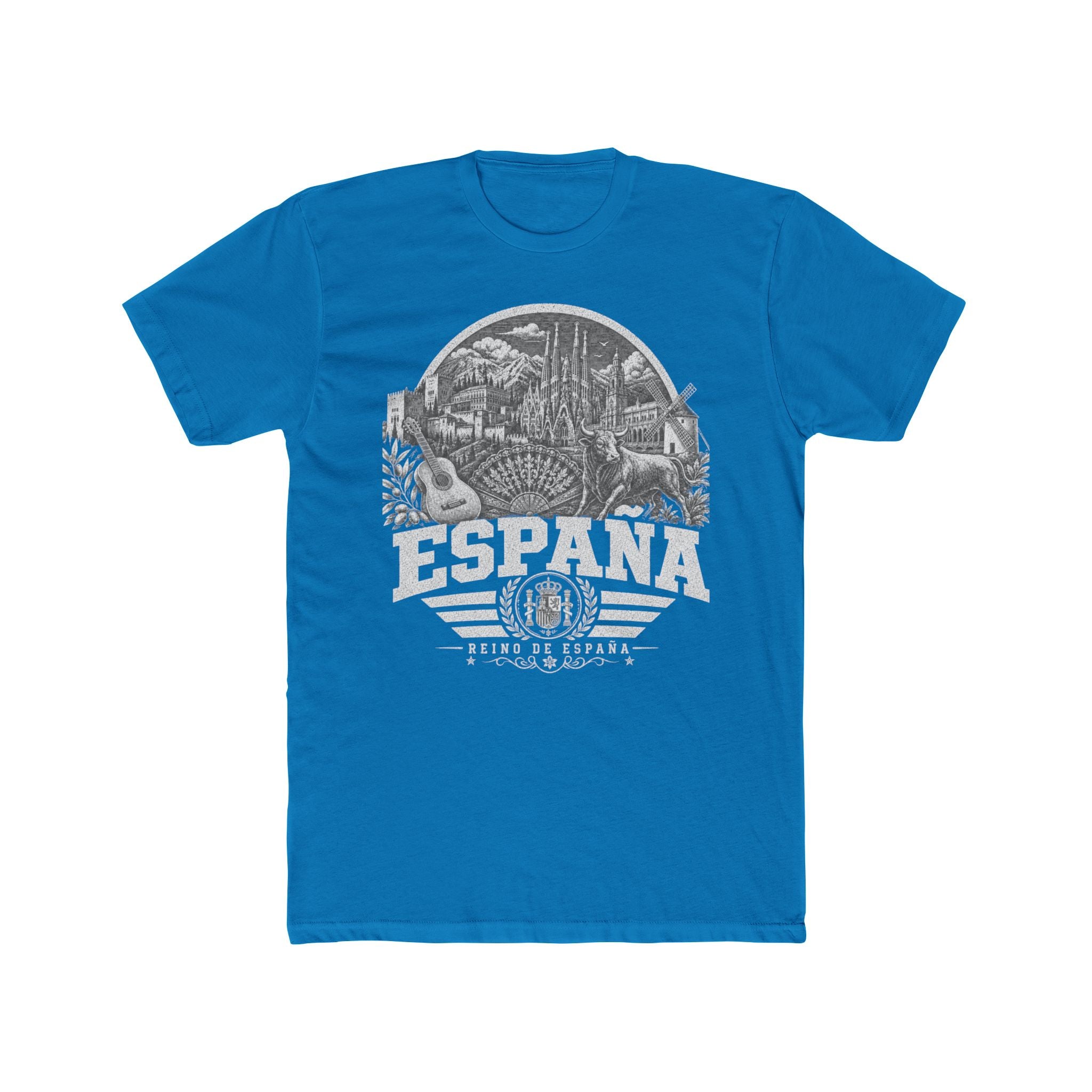 España vintage landmarks men's tee — iconic landmark design | Nameshi Destinations (view 9)