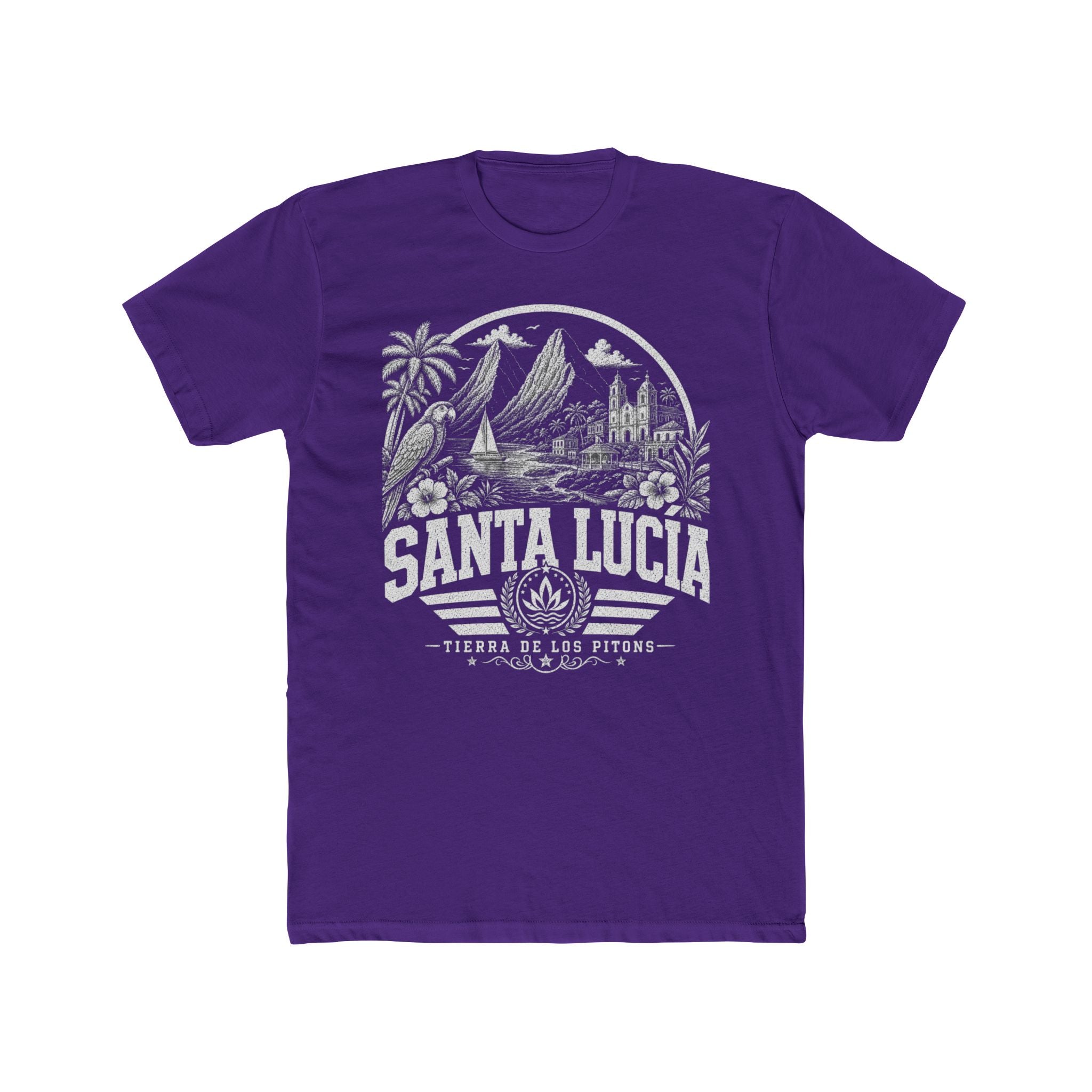Santa Lucía vintage landmarks men's tee — iconic landmark design | Nameshi Destinations (view 13)