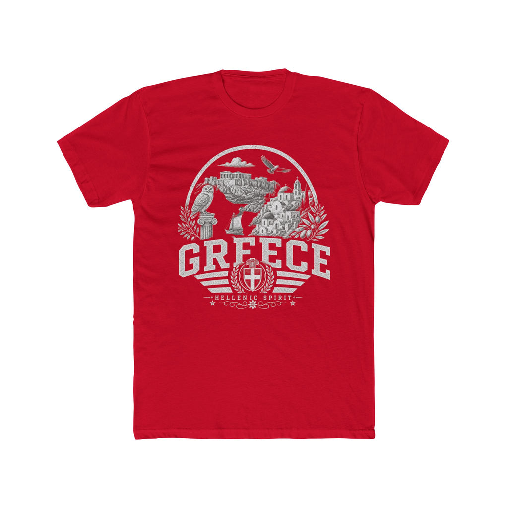 Greece vintage landmarks men's tee — iconic landmark design | Nameshi Destinations (view 15)