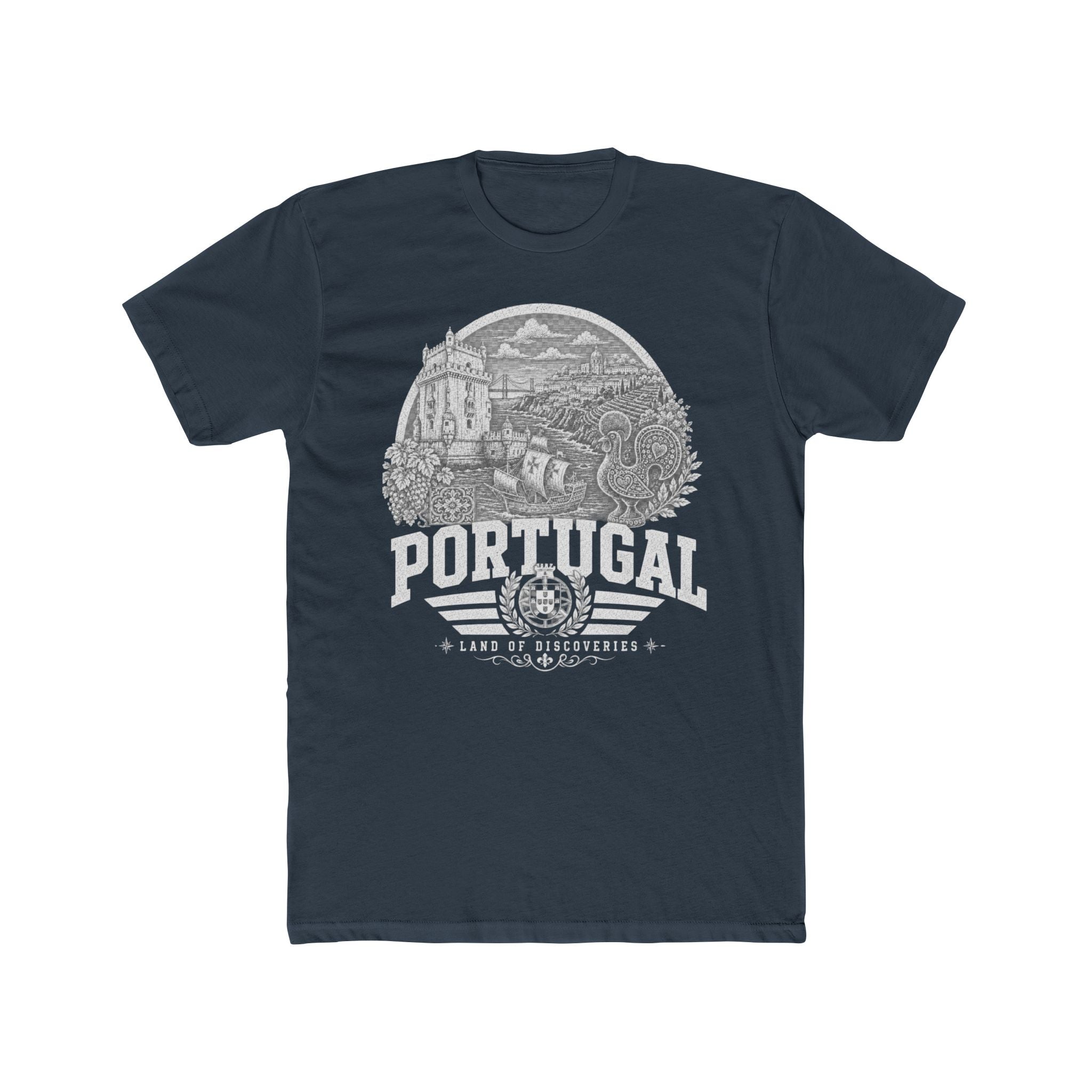 Portugal vintage landmarks men's tee — iconic landmark design | Nameshi Destinations (view 8)