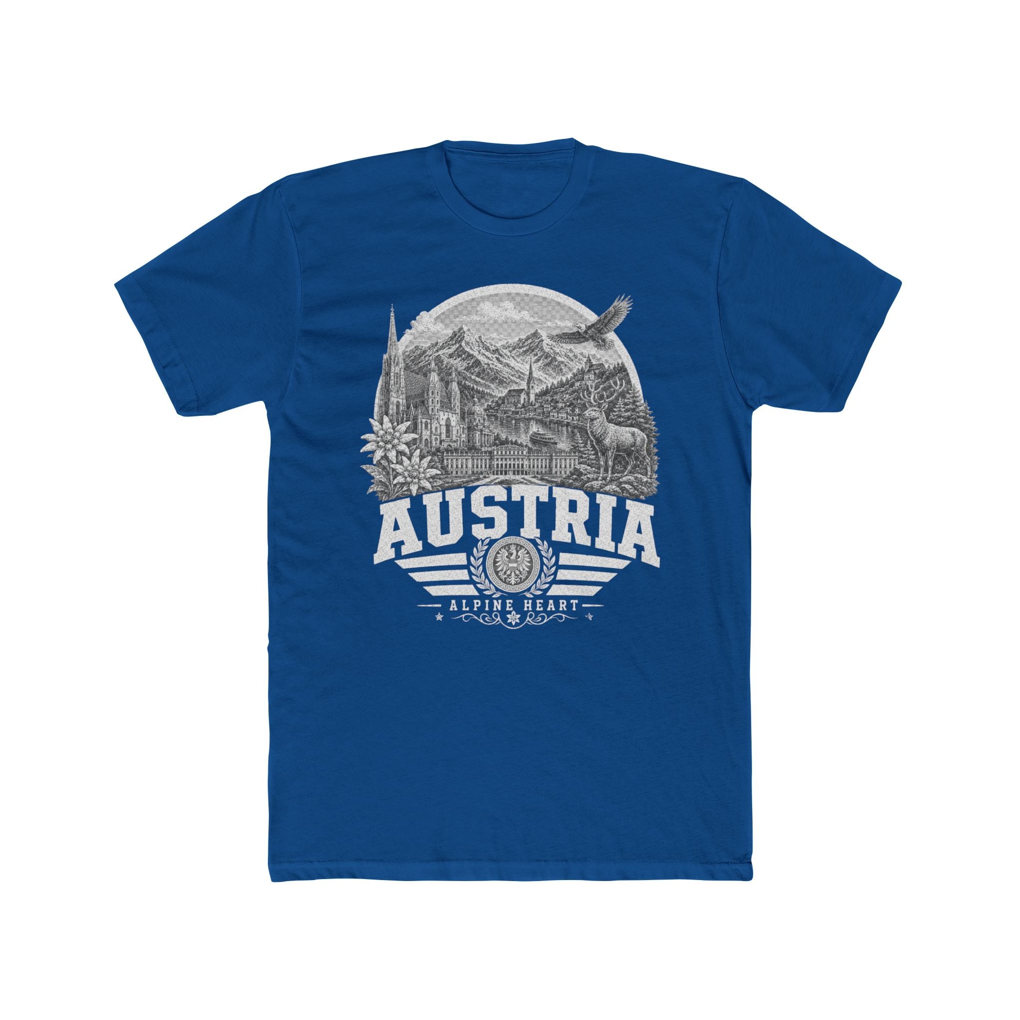 Austria vintage landmarks men's tee — iconic landmark design | Nameshi Destinations (view 10)