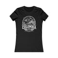 Colombia vintage landmarks women's tee — iconic landmark design | Nameshi Destinations (view 1)