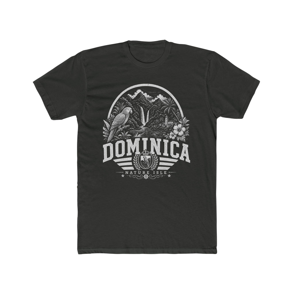 Dominica vintage landmarks men's tee — iconic landmark design | Nameshi Destinations (view 5)