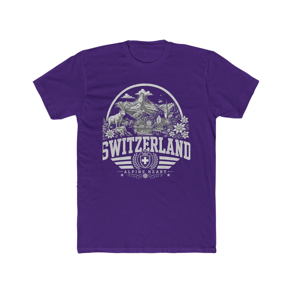 Switzerland vintage landmarks men's tee — iconic landmark design | Nameshi Destinations (view 13)