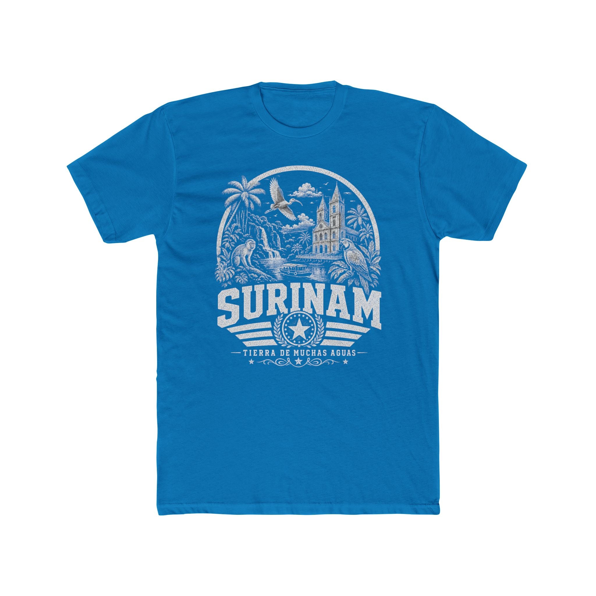 Surinam vintage landmarks men's tee — iconic landmark design | Nameshi Destinations (view 9)
