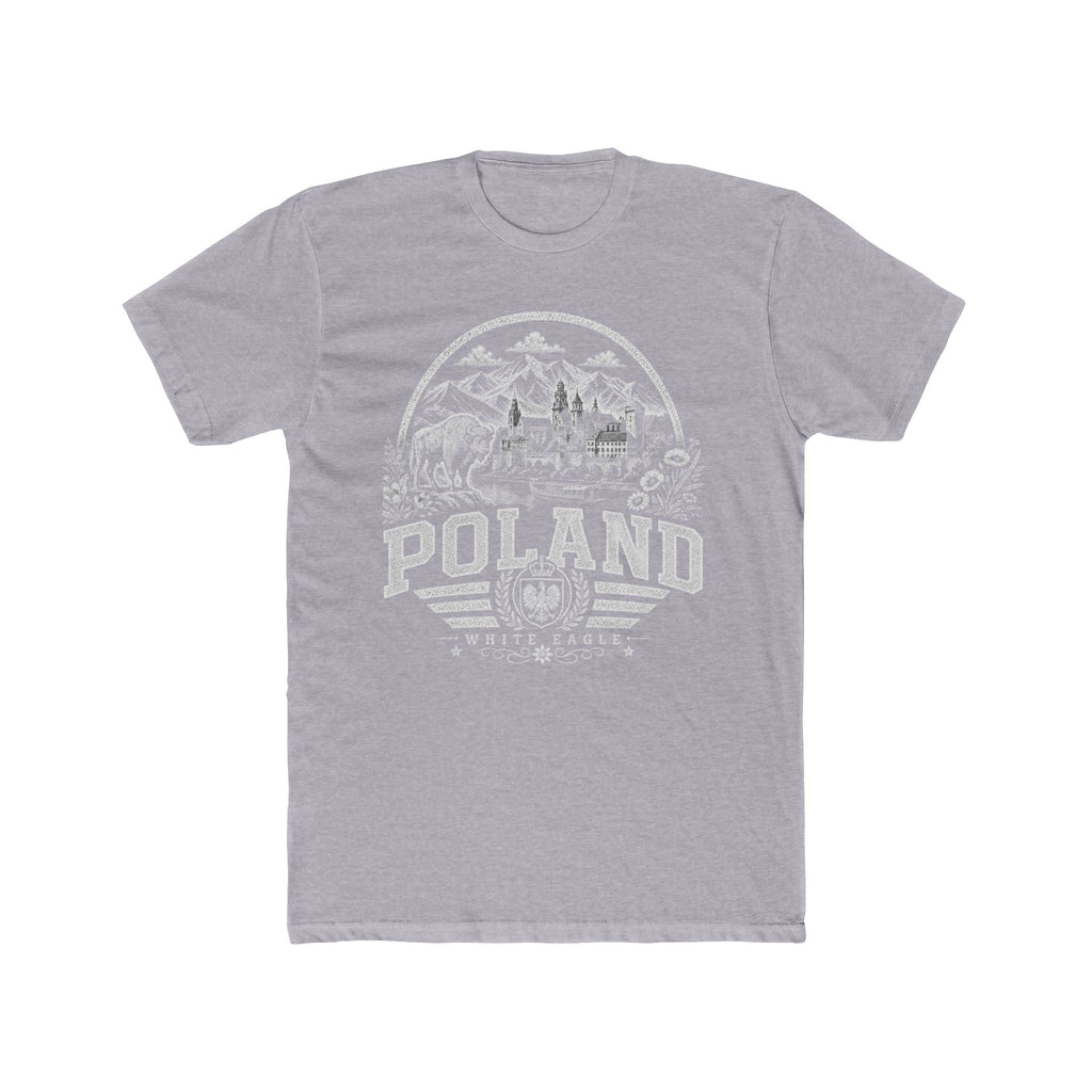 Poland vintage landmarks men's tee — iconic landmark design | Nameshi Destinations (view 3)