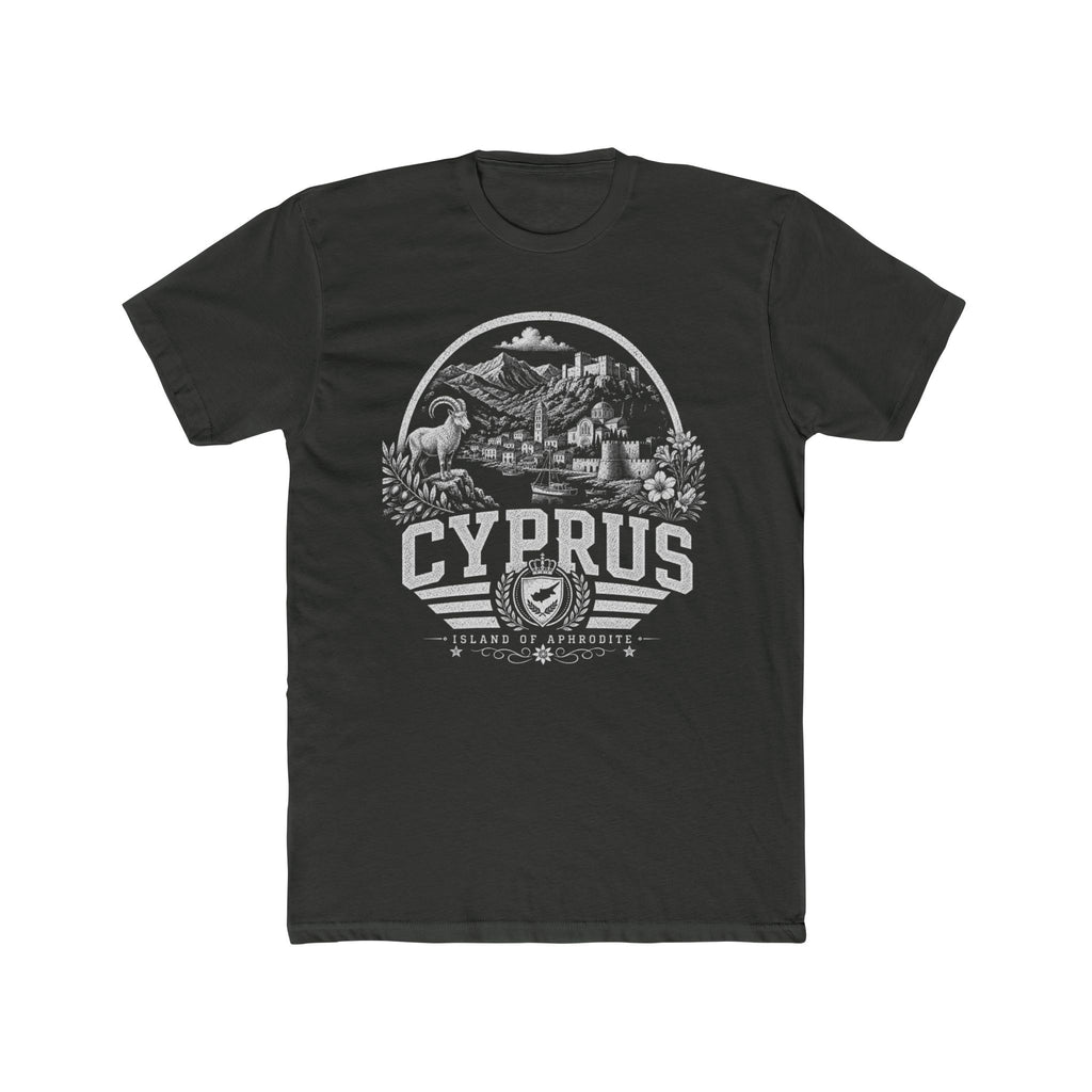 Cyprus vintage landmarks men's tee — iconic landmark design | Nameshi Destinations (view 5)
