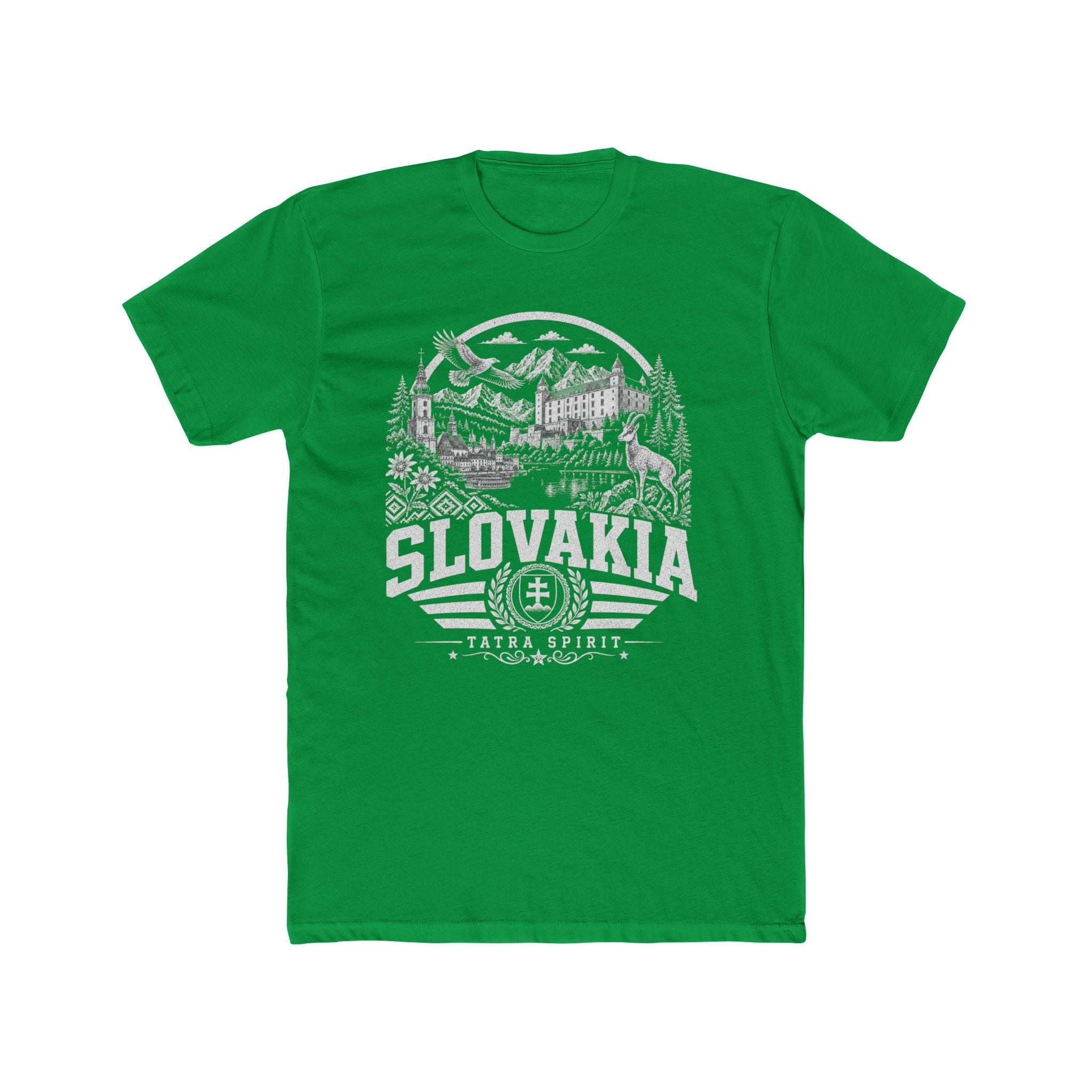 Slovakia vintage landmarks men's tee — iconic landmark design | Nameshi Destinations (view 6)