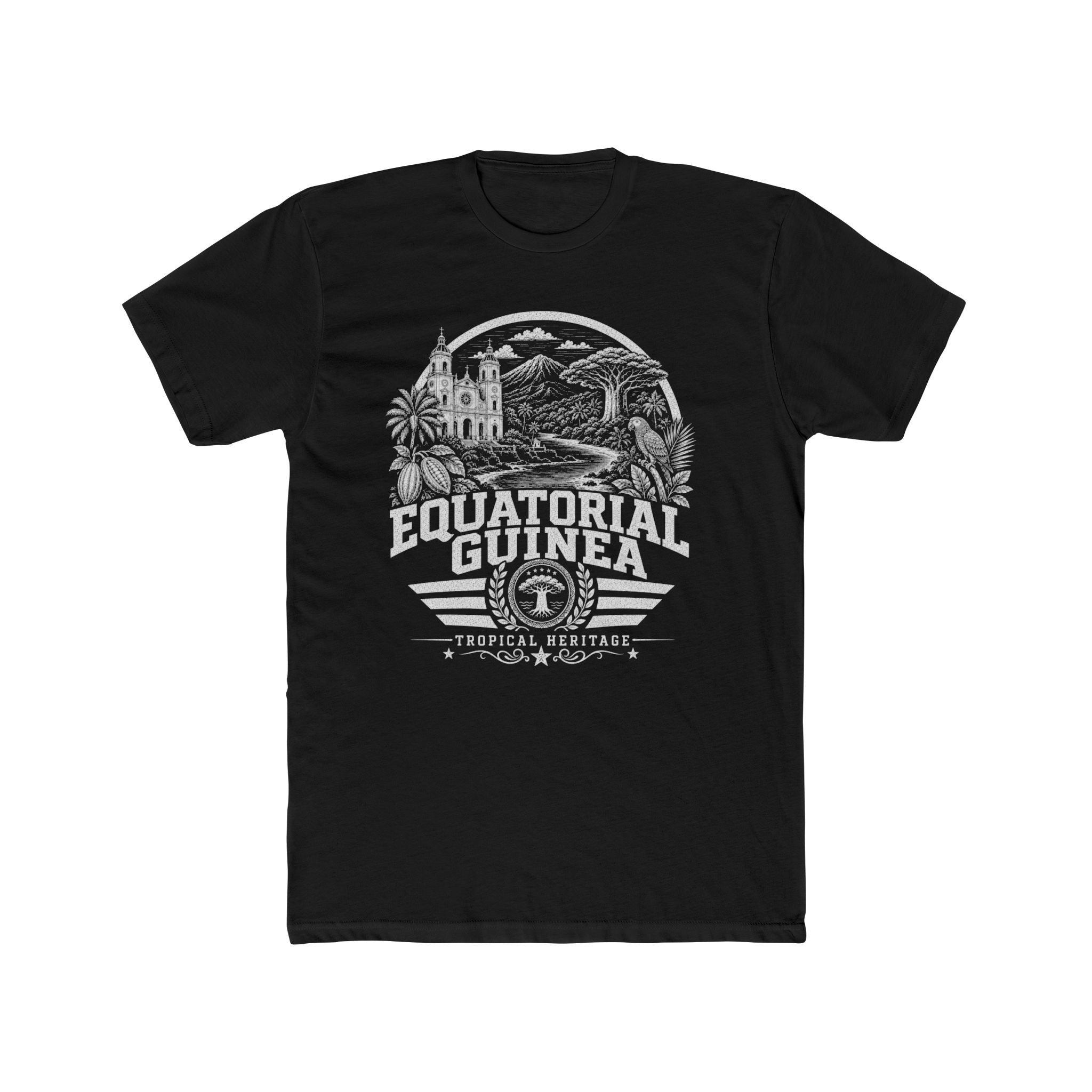 Camiseta Masculina Equatorial Guinea Tropical Heritage