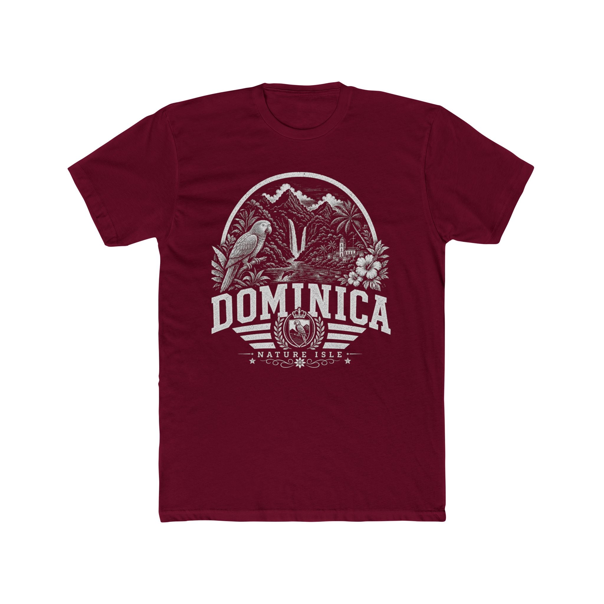 Dominica vintage landmarks men's tee — iconic landmark design | Nameshi Destinations (view 14)