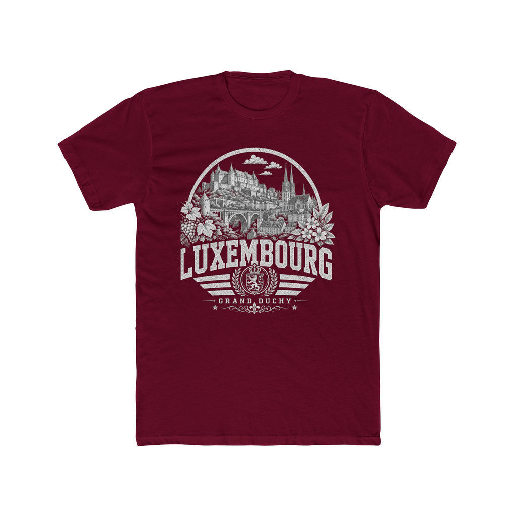 Luxembourg vintage landmarks men's tee — iconic landmark design | Nameshi Destinations (view 14)