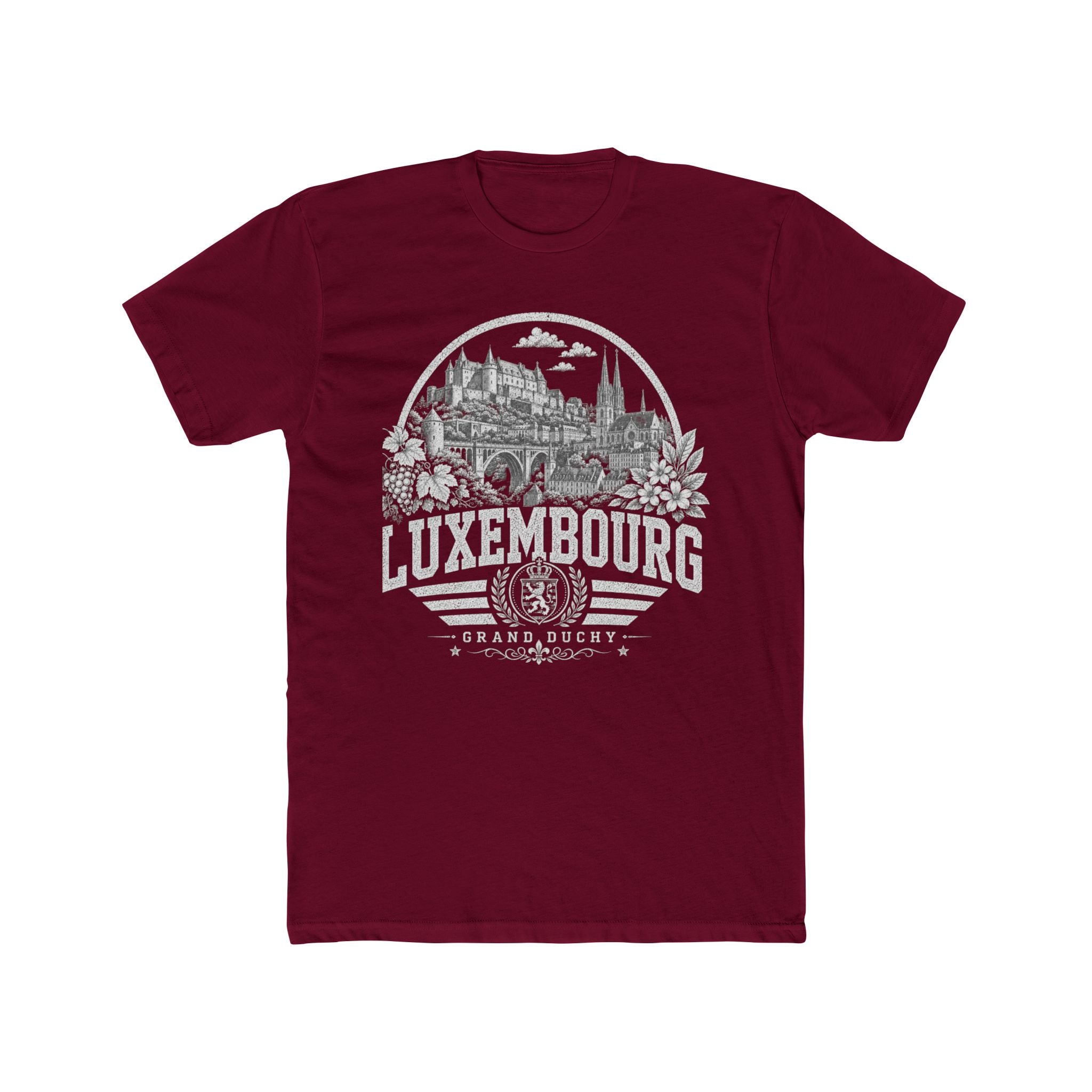 Luxembourg vintage landmarks men's tee — iconic landmark design | Nameshi Destinations (view 14)