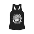 Chile vintage landmarks tank top — iconic landmark design | Nameshi Destinations (view 2)