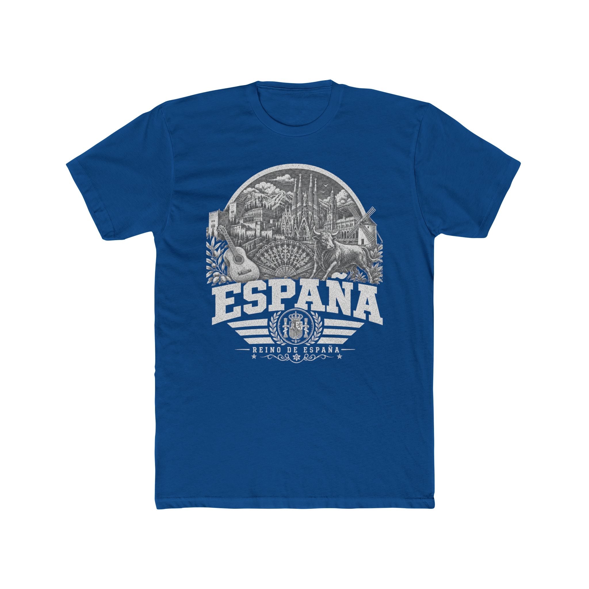 España vintage landmarks men's tee — iconic landmark design | Nameshi Destinations (view 10)