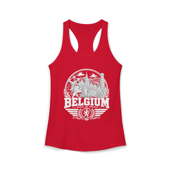 Belgium Heart of Europe Women's Tank Top