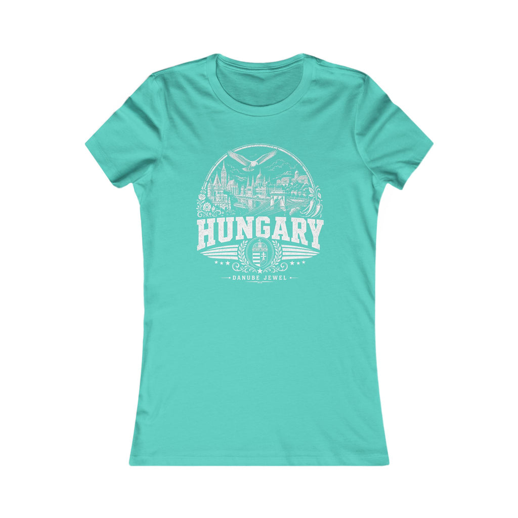 Hungary vintage landmarks women's tee — iconic landmark design | Nameshi Destinations (view 13)