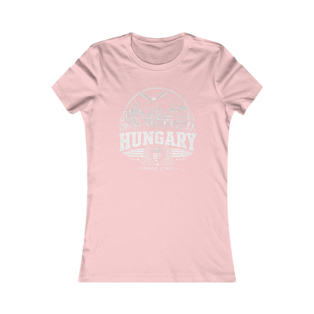 Hungary vintage landmarks women's tee — iconic landmark design | Nameshi Destinations (view 7)