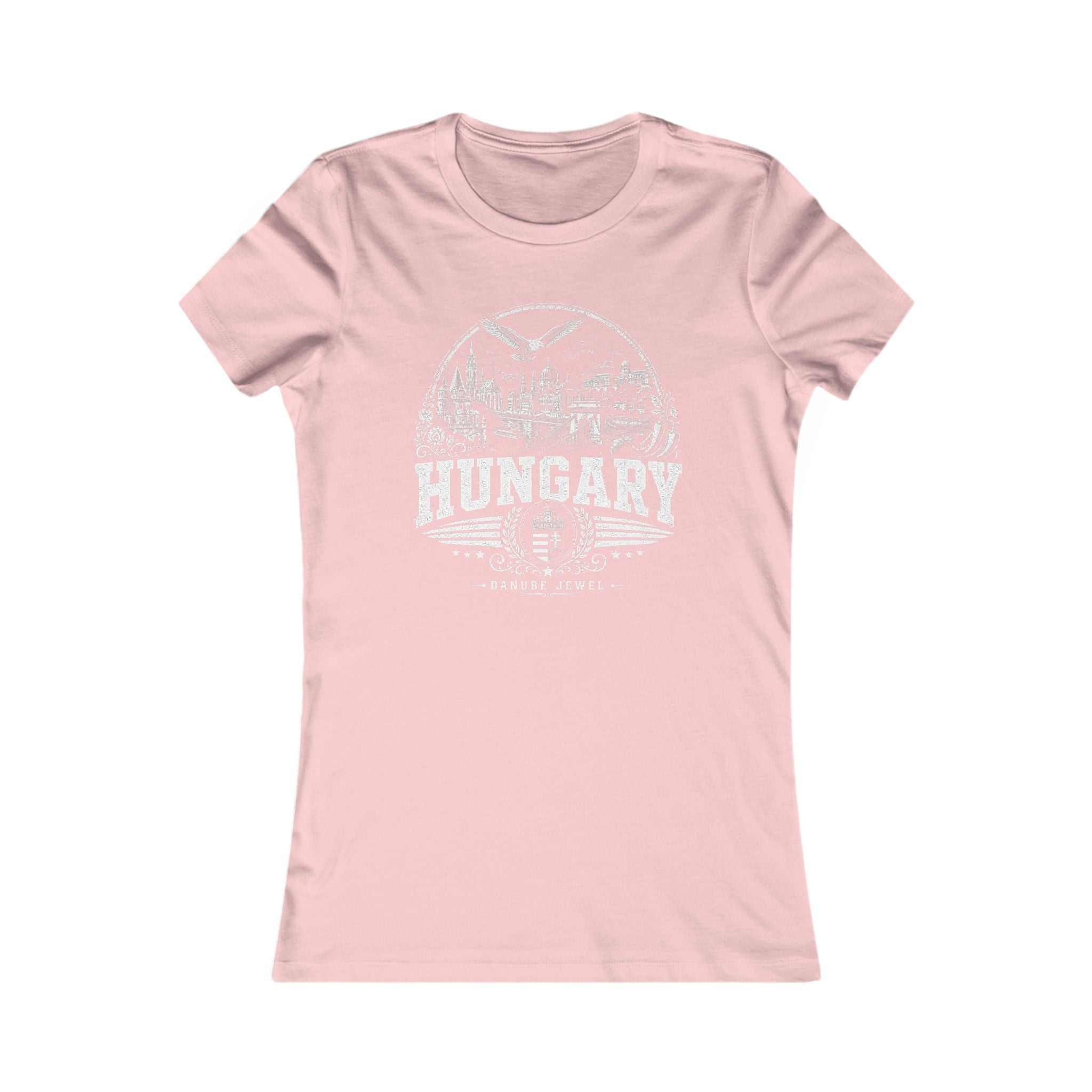 Hungary vintage landmarks women's tee — iconic landmark design | Nameshi Destinations (view 7)
