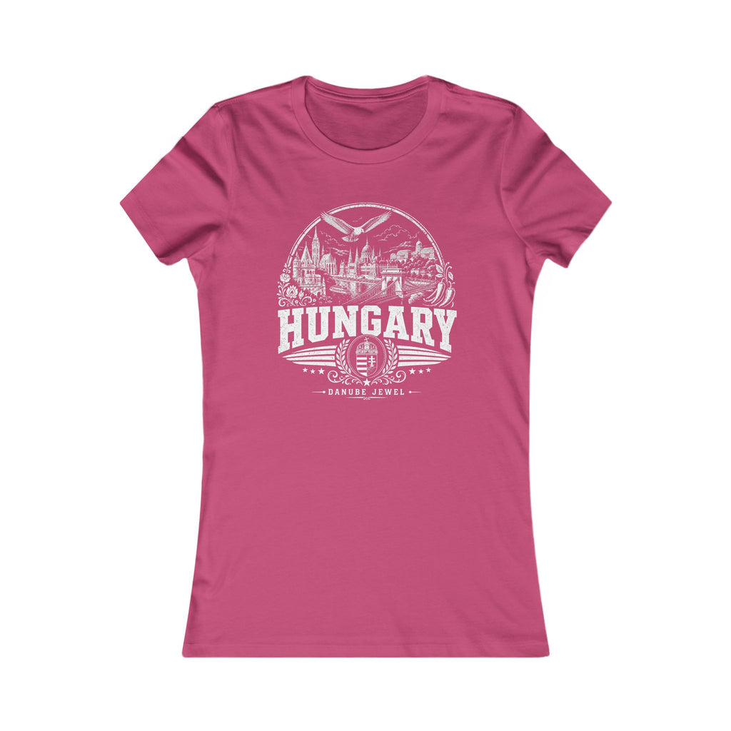 Hungary vintage landmarks women's tee — iconic landmark design | Nameshi Destinations (view 15)