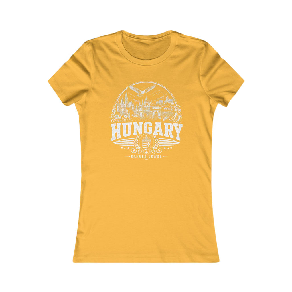 Hungary vintage landmarks women's tee — iconic landmark design | Nameshi Destinations (view 8)