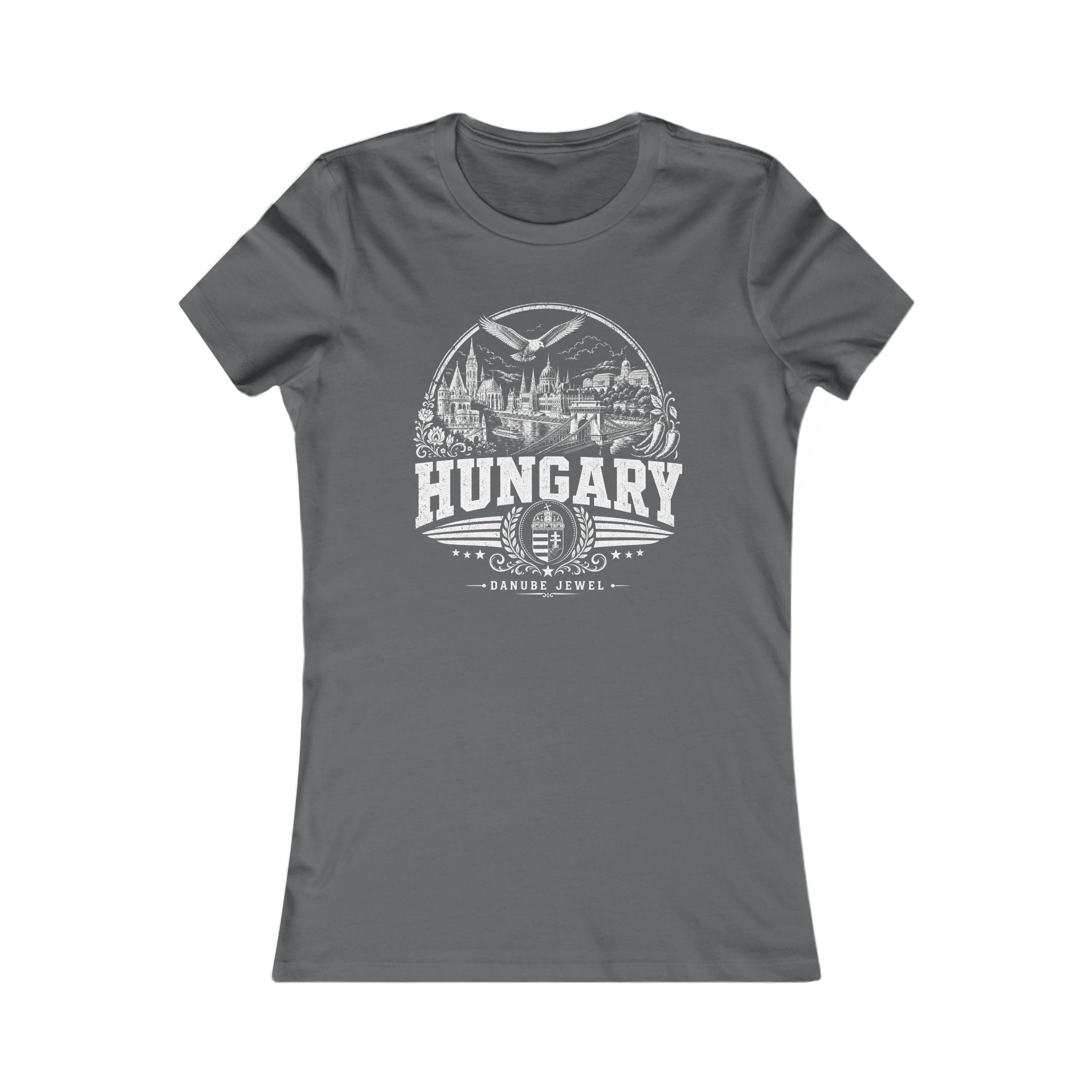 Hungary vintage landmarks women's tee — iconic landmark design | Nameshi Destinations (view 10)