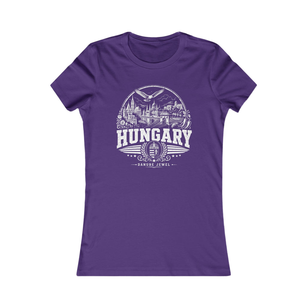 Hungary vintage landmarks women's tee — iconic landmark design | Nameshi Destinations (view 6)