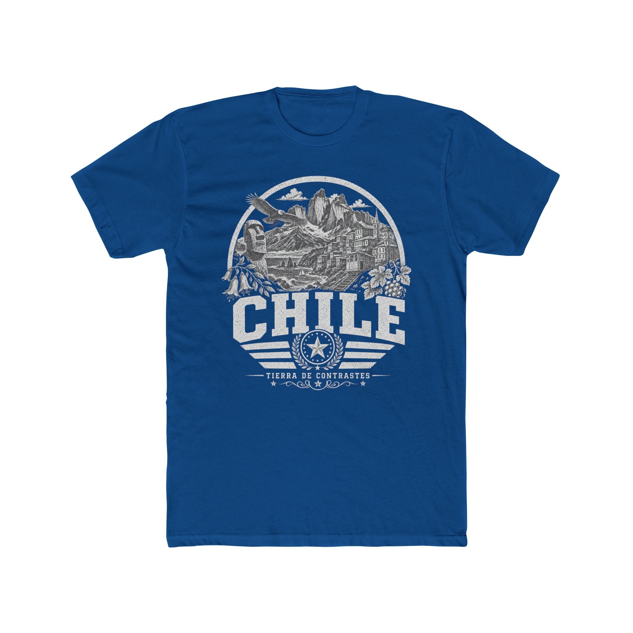 Chile vintage landmarks men's tee — iconic landmark design | Nameshi Destinations (view 10)