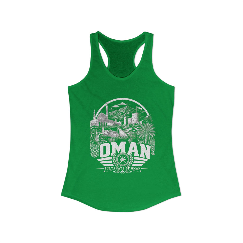 Omán Sultanato de Omán Camiseta sin mangas para mujer