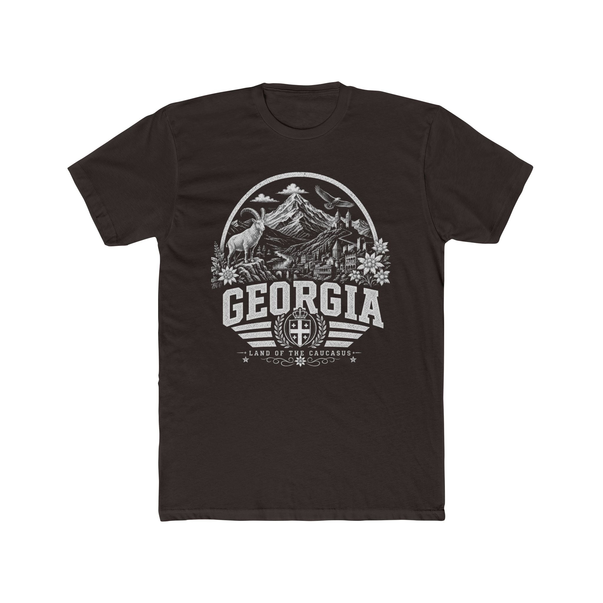 Georgia vintage landmarks men's tee — iconic landmark design | Nameshi Destinations (view 1)
