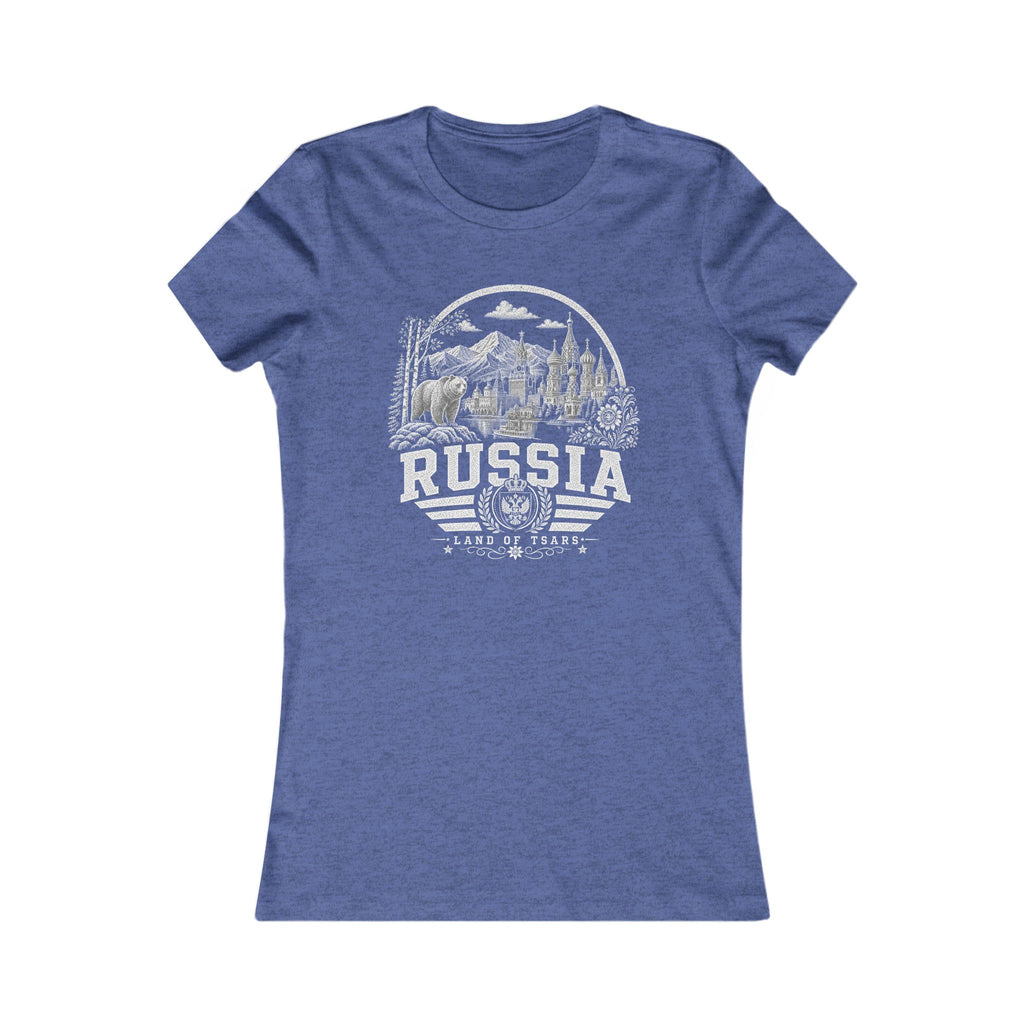 Russia vintage landmarks women's tee — iconic landmark design | Nameshi Destinations (view 13)