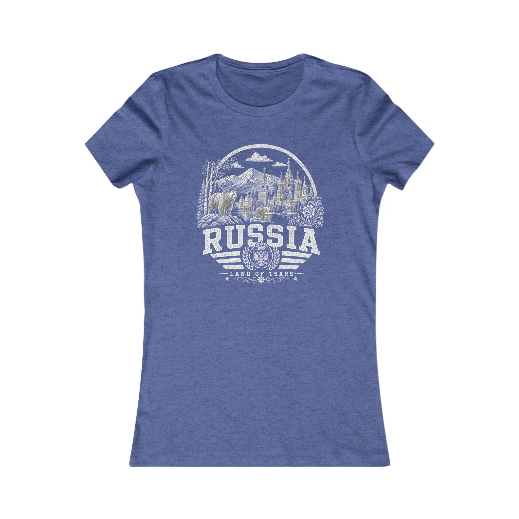 Russia vintage landmarks women's tee — iconic landmark design | Nameshi Destinations (view 13)
