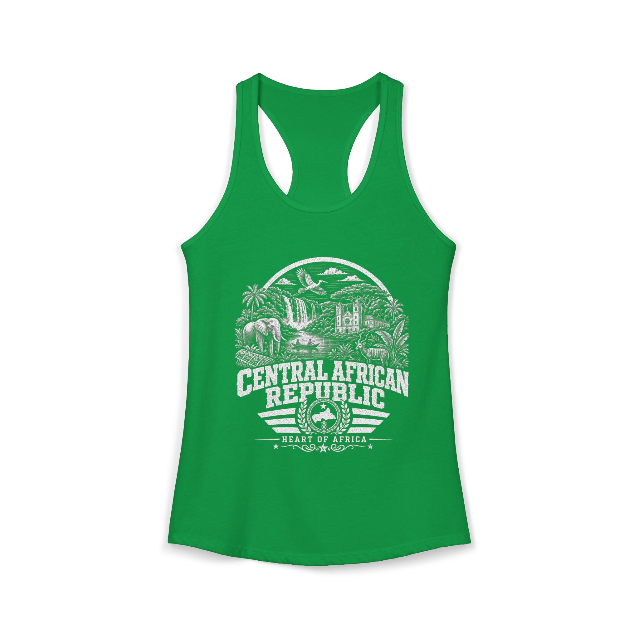 Central African Republic Heart of Africa Women's Tank Top