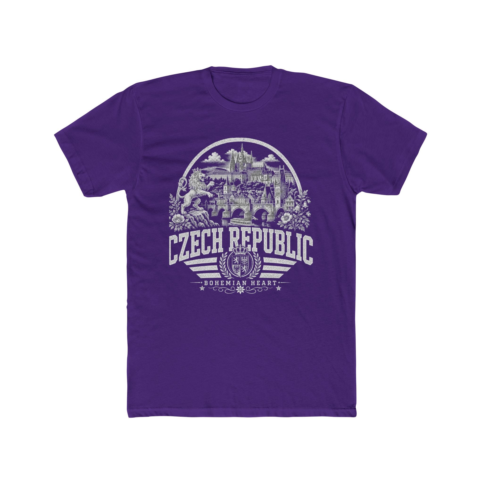 Czech Republic vintage landmarks men's tee — iconic landmark design | Nameshi Destinations (view 13)