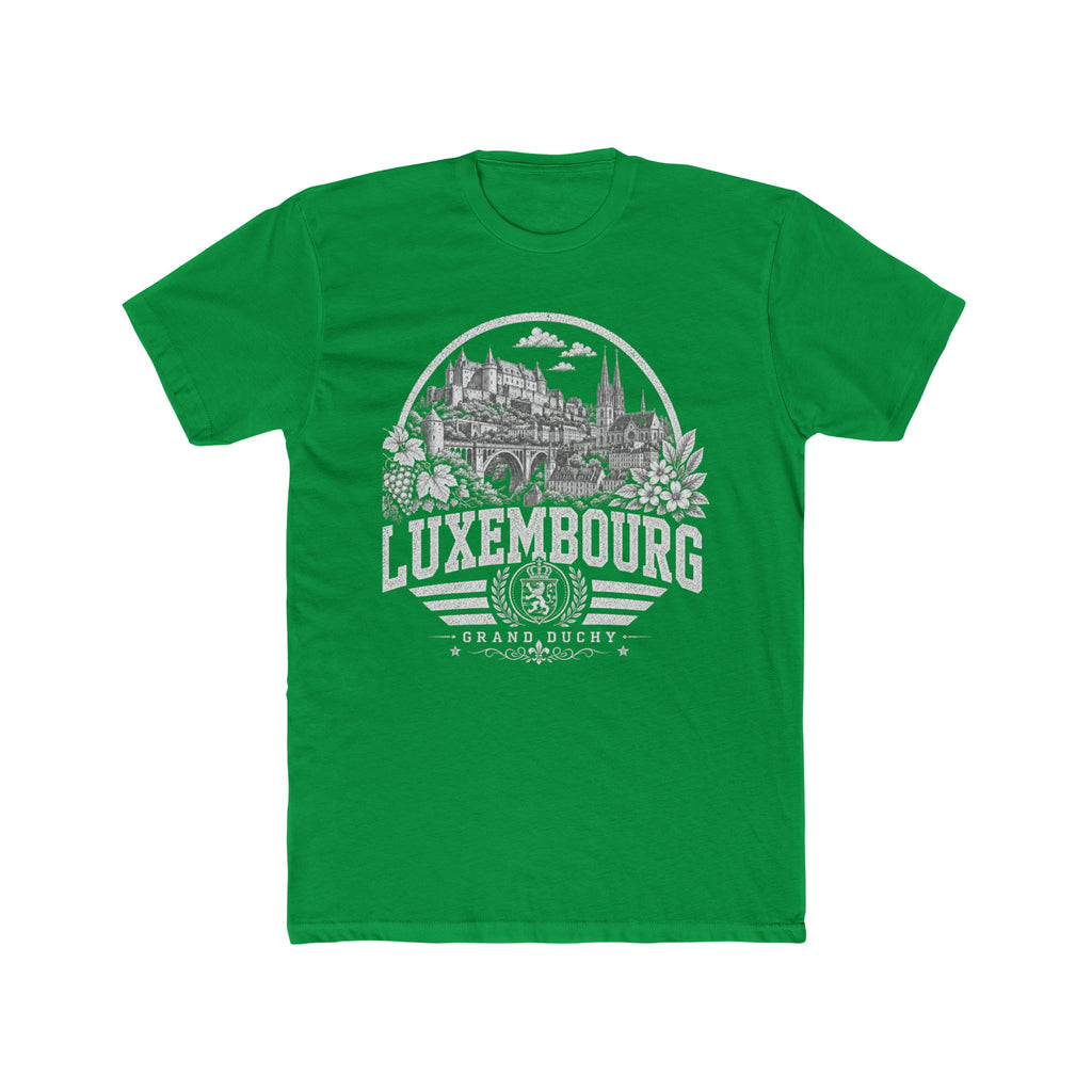Luxembourg vintage landmarks men's tee — iconic landmark design | Nameshi Destinations (view 6)