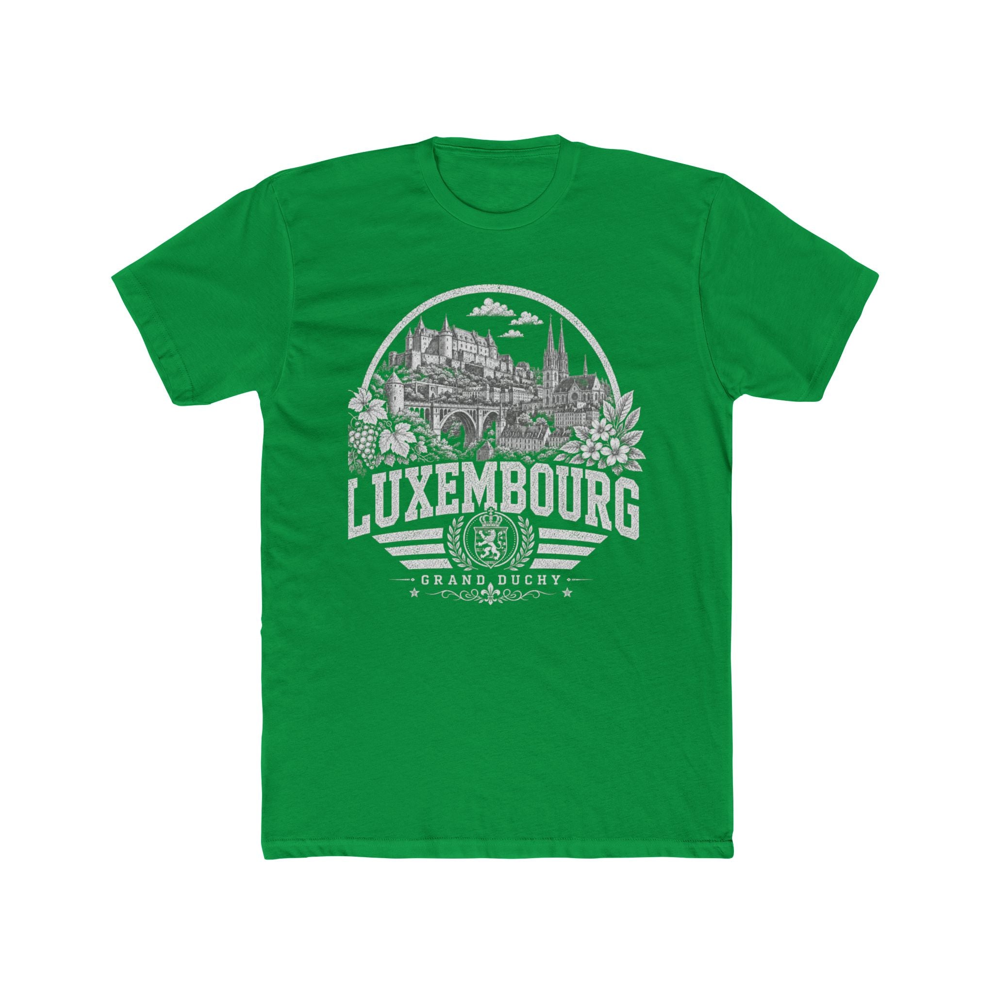 Luxembourg vintage landmarks men's tee — iconic landmark design | Nameshi Destinations (view 6)