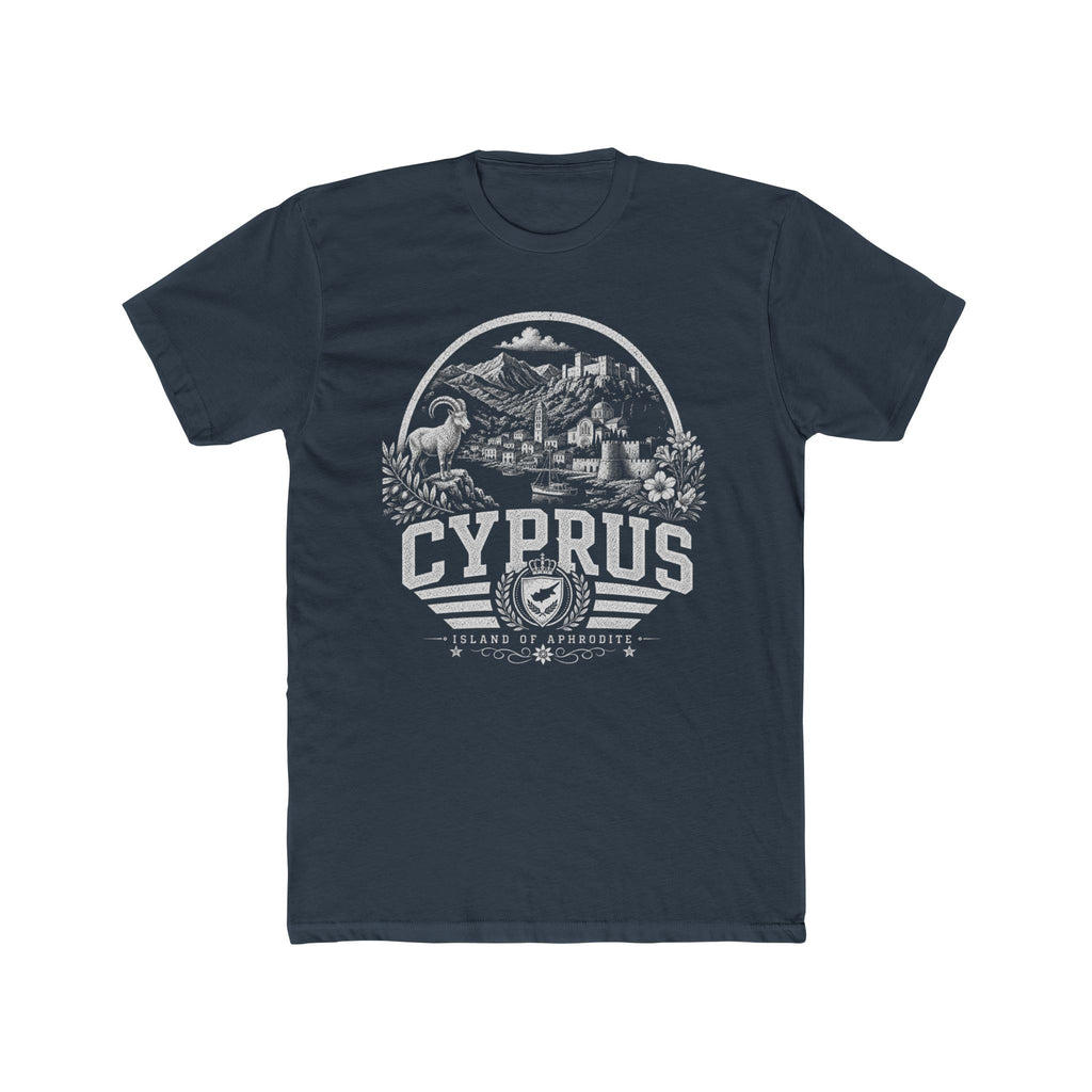 Cyprus vintage landmarks men's tee — iconic landmark design | Nameshi Destinations (view 8)