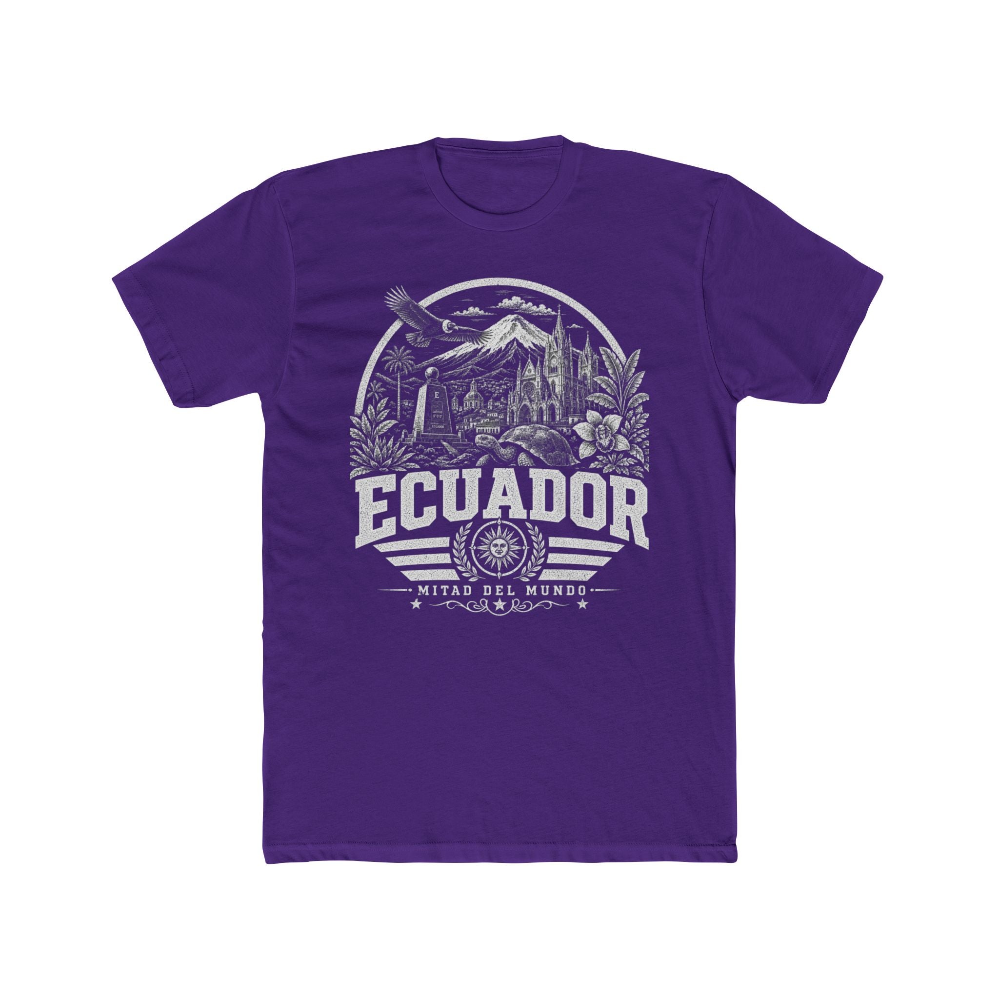 Ecuador vintage landmarks men's tee — iconic landmark design | Nameshi Destinations (view 13)