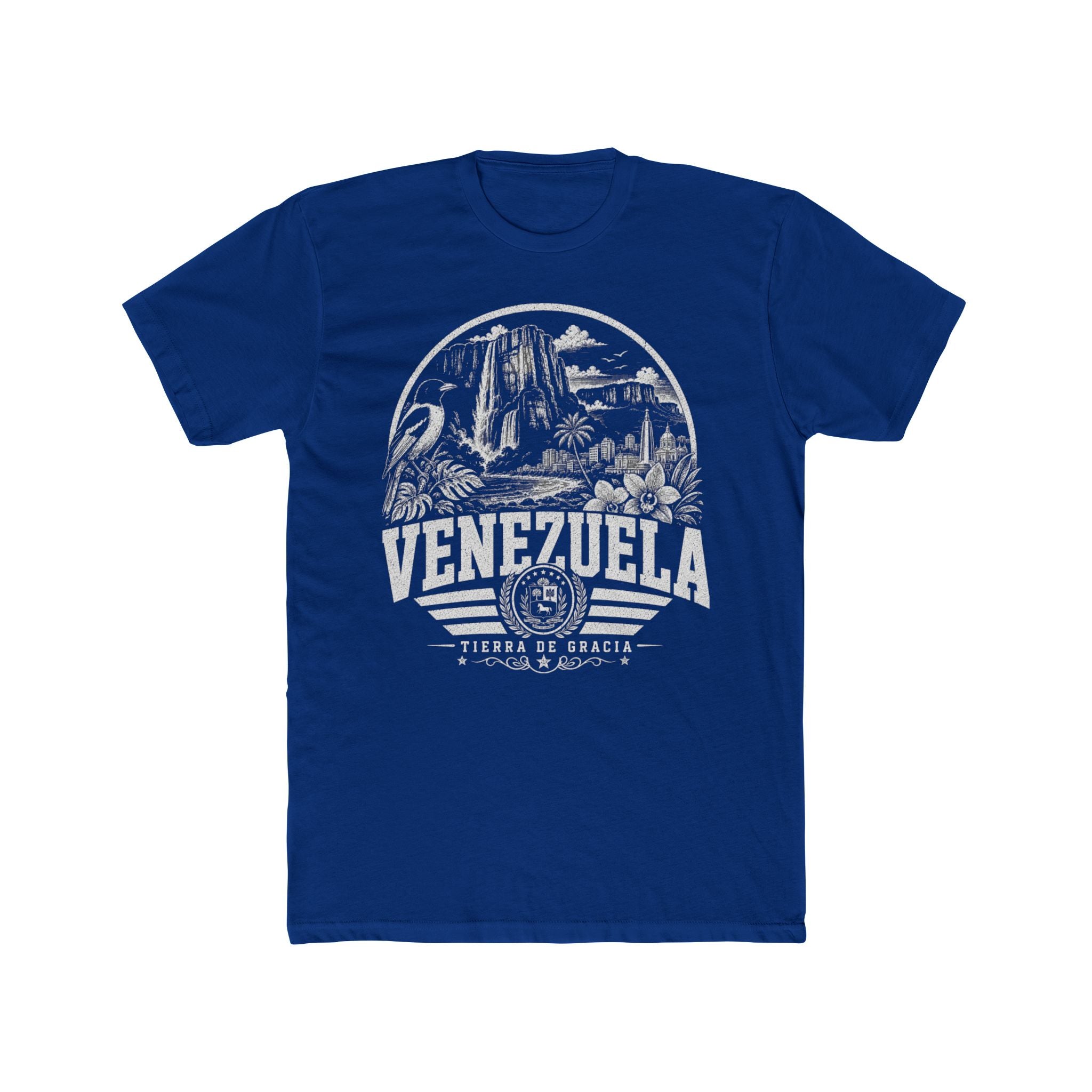 Venezuela vintage landmarks men's tee — iconic landmark design | Nameshi Destinations (view 11)