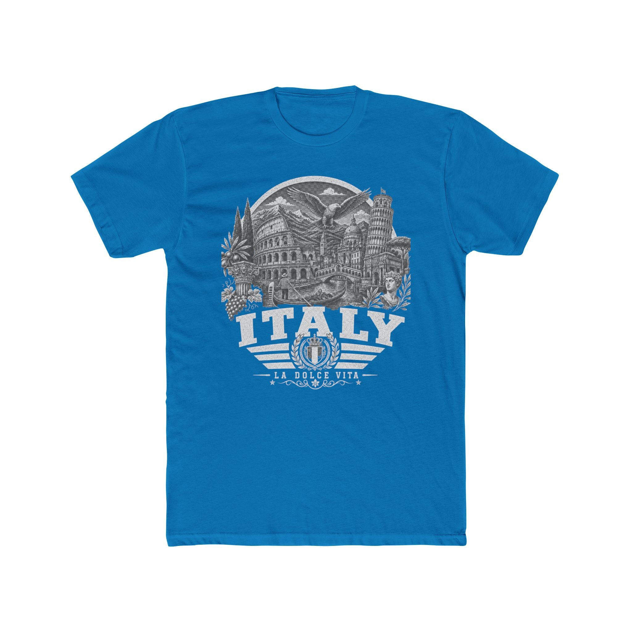 Italy vintage landmarks men's tee — iconic landmark design | Nameshi Destinations (view 9)