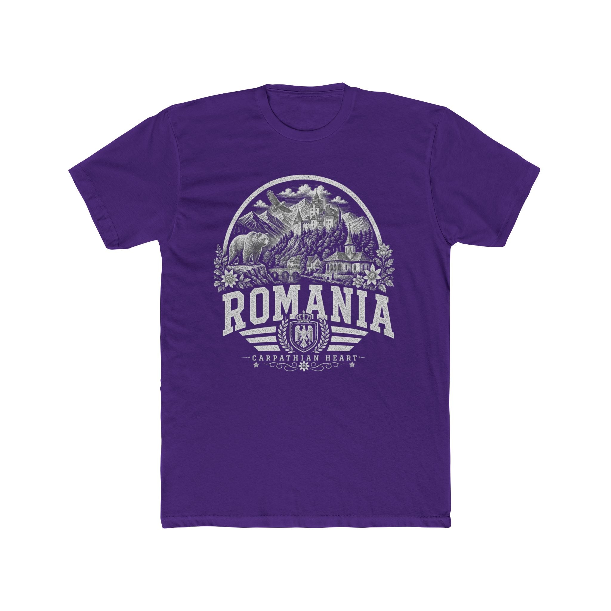 Romania vintage landmarks men's tee — iconic landmark design | Nameshi Destinations (view 13)