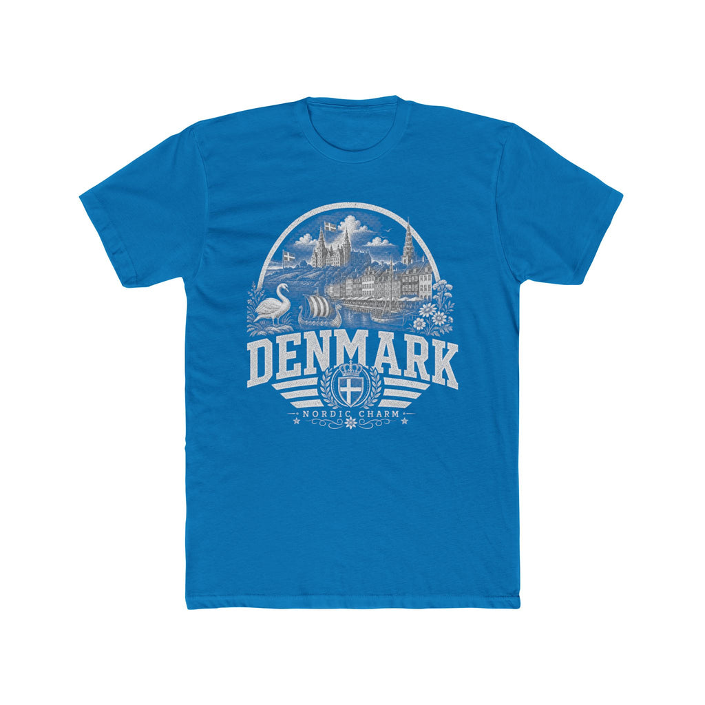 Denmark vintage landmarks men's tee — iconic landmark design | Nameshi Destinations (view 9)