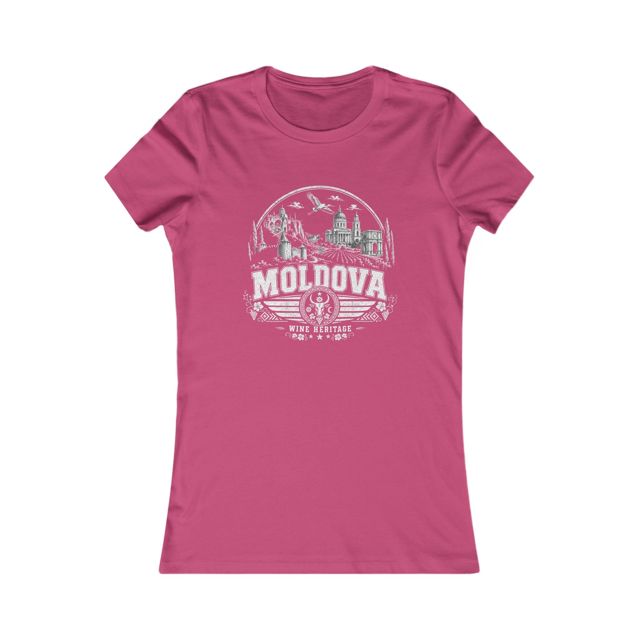 Moldova vintage landmarks women's tee — iconic landmark design | Nameshi Destinations (view 16)
