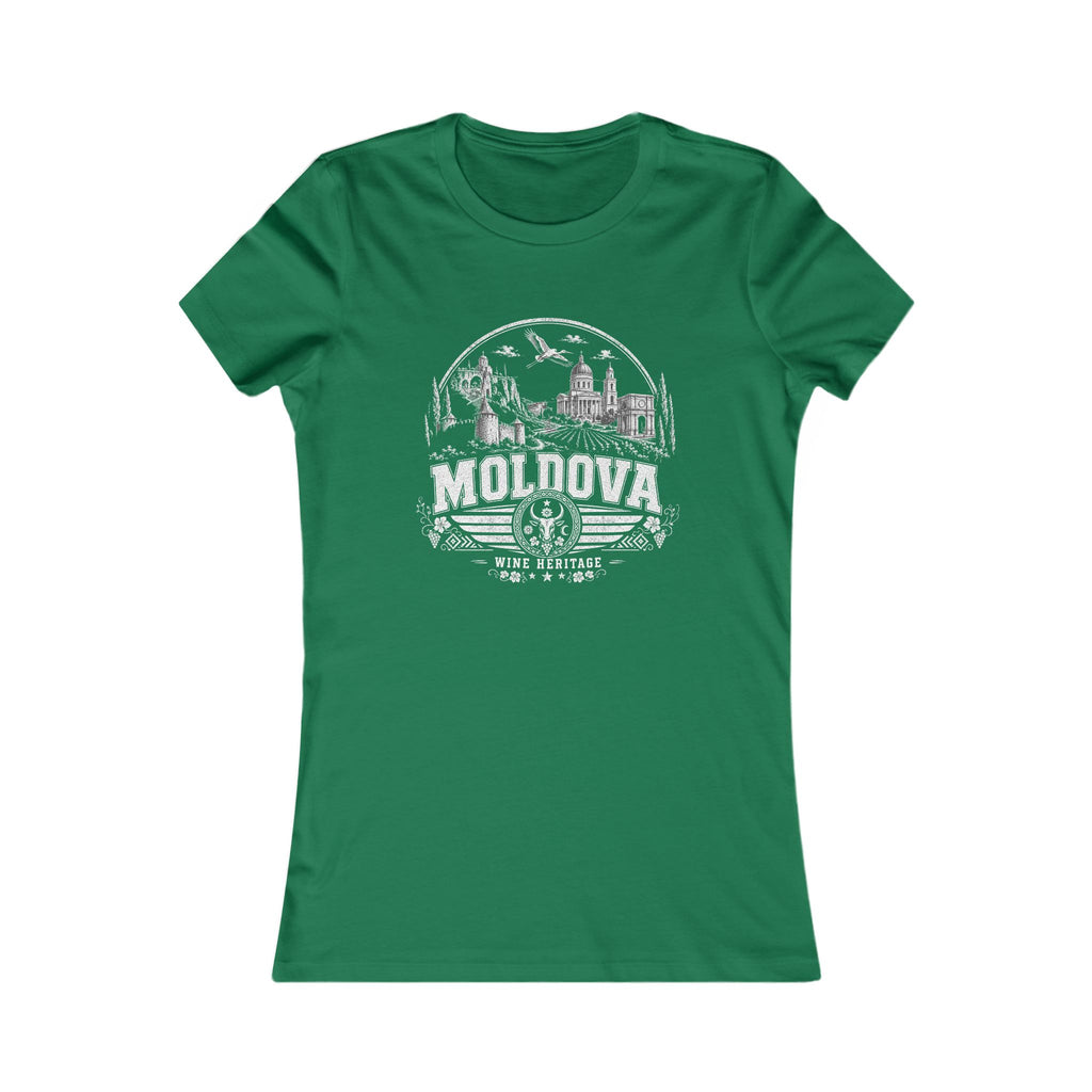 Moldova vintage landmarks women's tee — iconic landmark design | Nameshi Destinations (view 2)