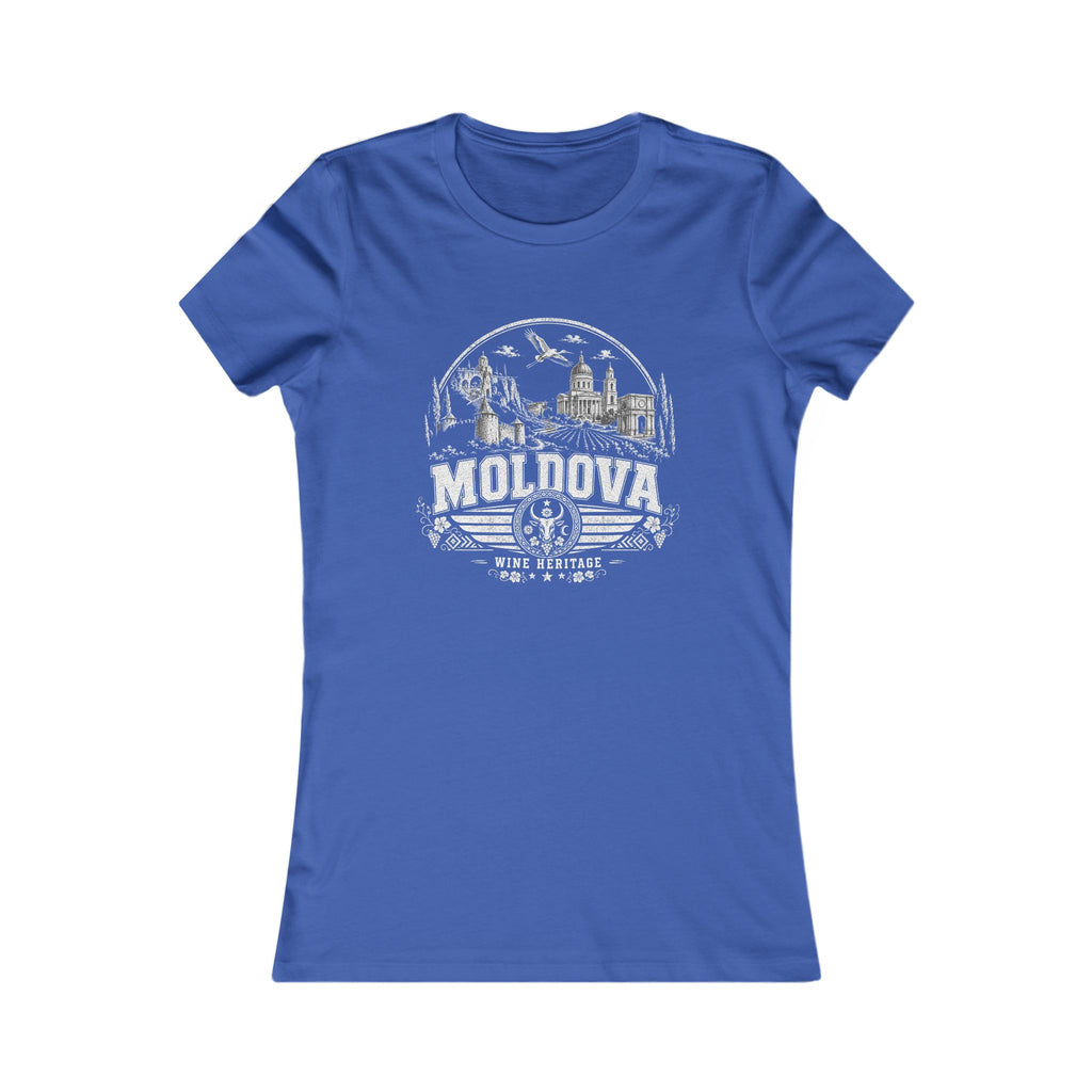 Moldova vintage landmarks women's tee — iconic landmark design | Nameshi Destinations (view 3)