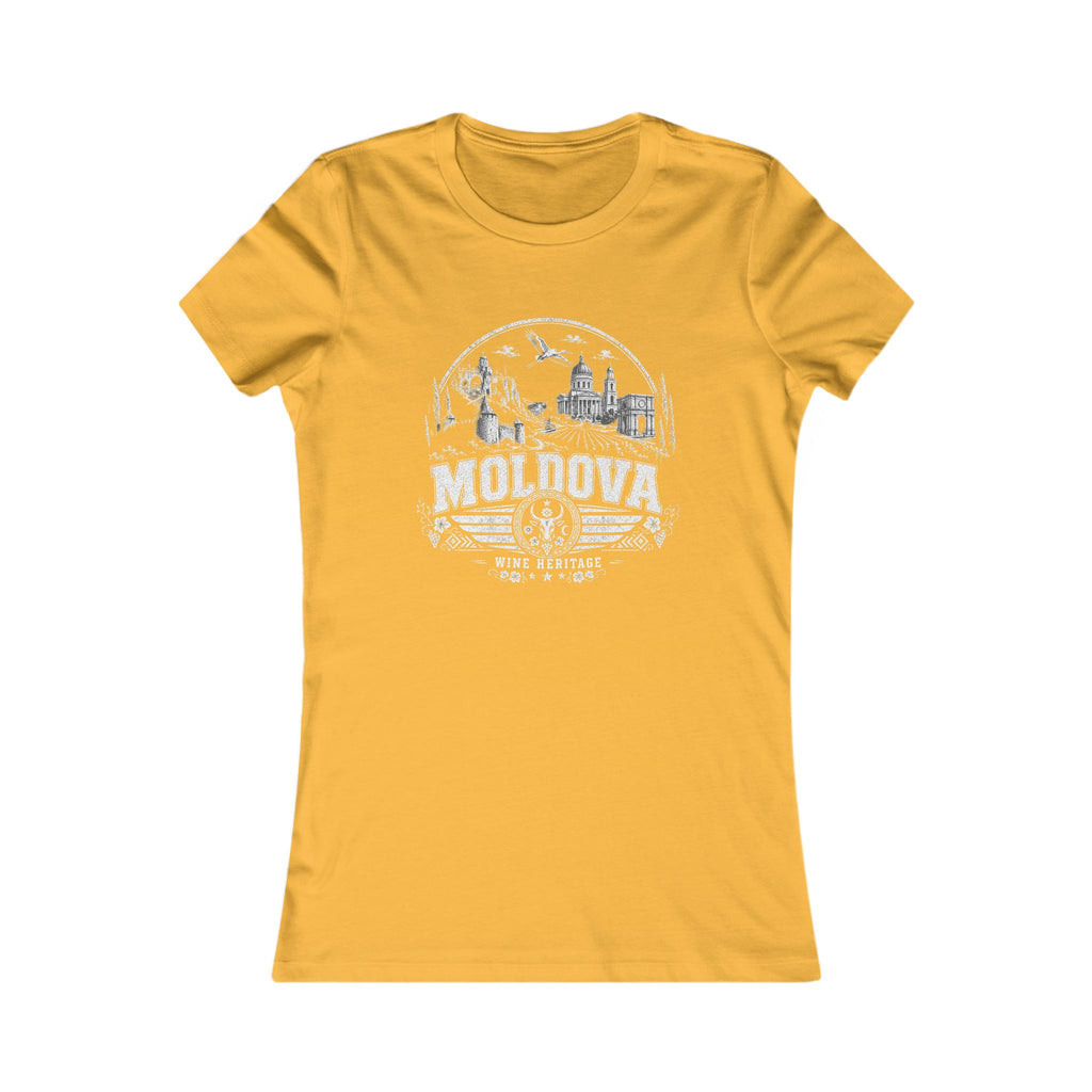 Moldova vintage landmarks women's tee — iconic landmark design | Nameshi Destinations (view 8)