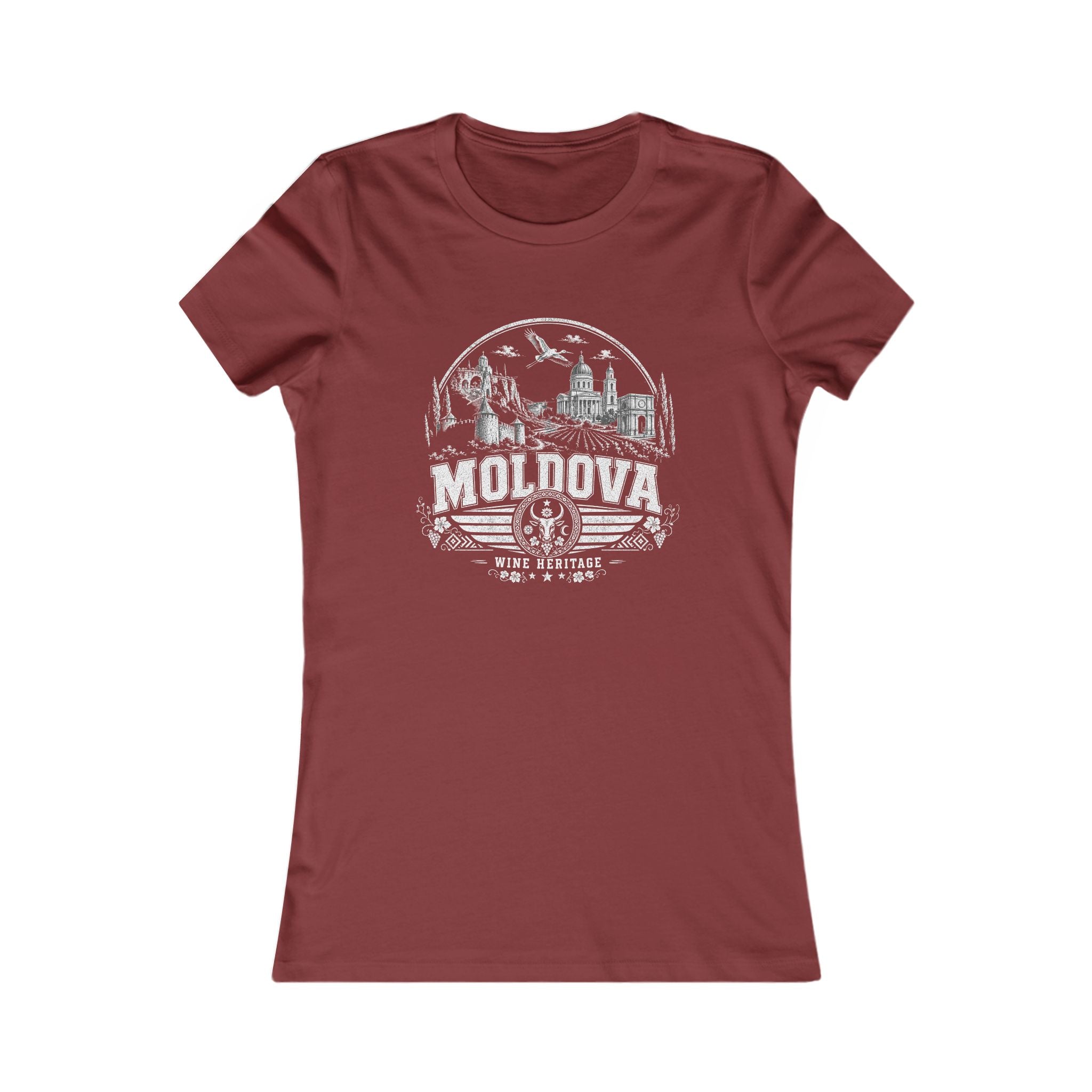 Moldova vintage landmarks women's tee — iconic landmark design | Nameshi Destinations (view 15)