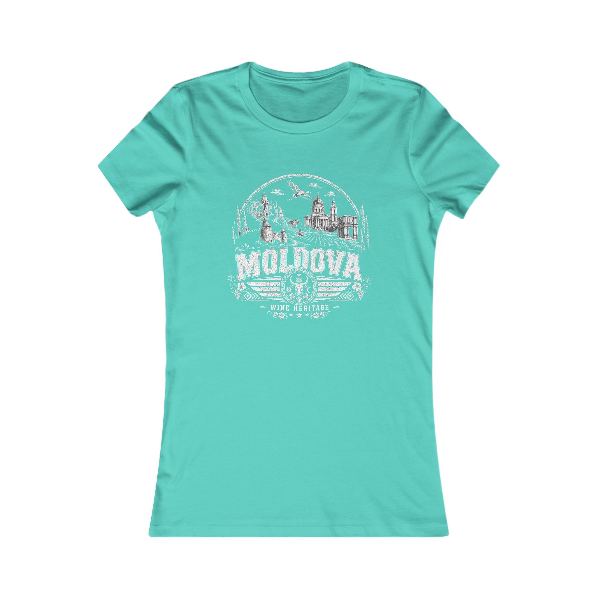 Moldova vintage landmarks women's tee — iconic landmark design | Nameshi Destinations (view 14)
